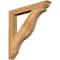Ekena Millwork Funston Traditional Rough Sawn Bracket w/ Offset Brace, Western Red Cedar, 6"W x 40"D x 40"H BKT0604X40X40FST01RWR - alternate 1
